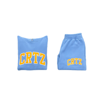 BABY BLUE LETTER SUIT